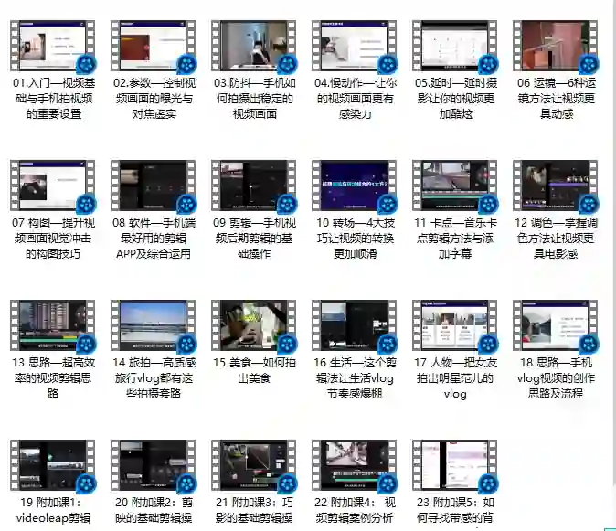 手机摄影实战指南：用手机拍出酷炫短视频（V3.0专属版）-掌舵行动营