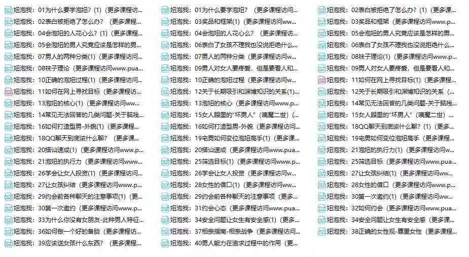 妞泡我课程实战指南：专属情感转化秘籍限时揭秘-掌舵行动营